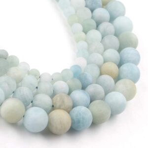 Aquamarine Natural AAA 8mm Beads For Bracelet Necklace DIY Jewelry Making Design