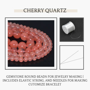 Cherry Quartz Natural AAA 8mm Beads For Bracelet Necklace DIY Jewelry Making Design