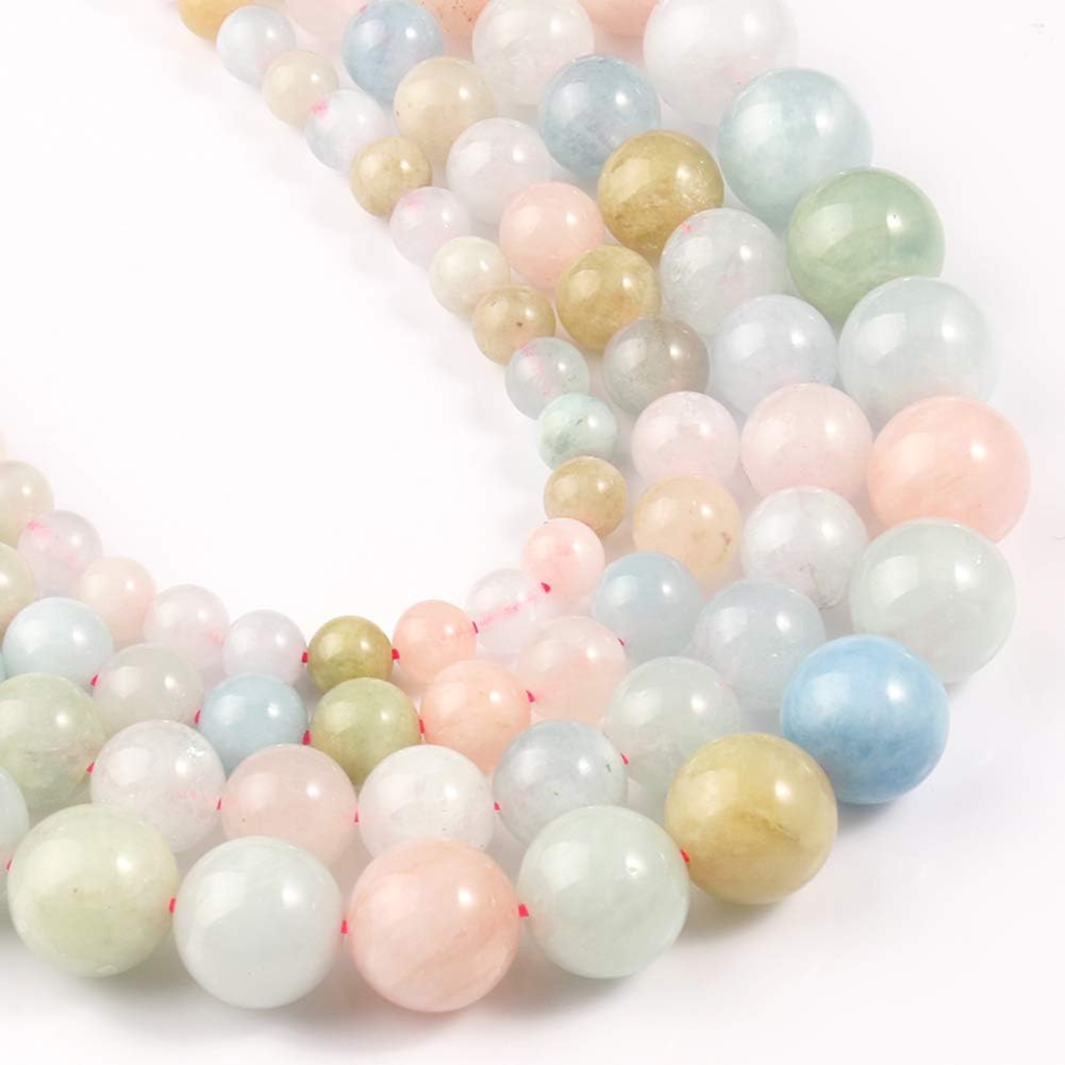 1 Morganite Beryl Aquamarine Natural AAA Beads