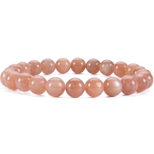 Peach Moonstone Stone Natural AAA Bracelet