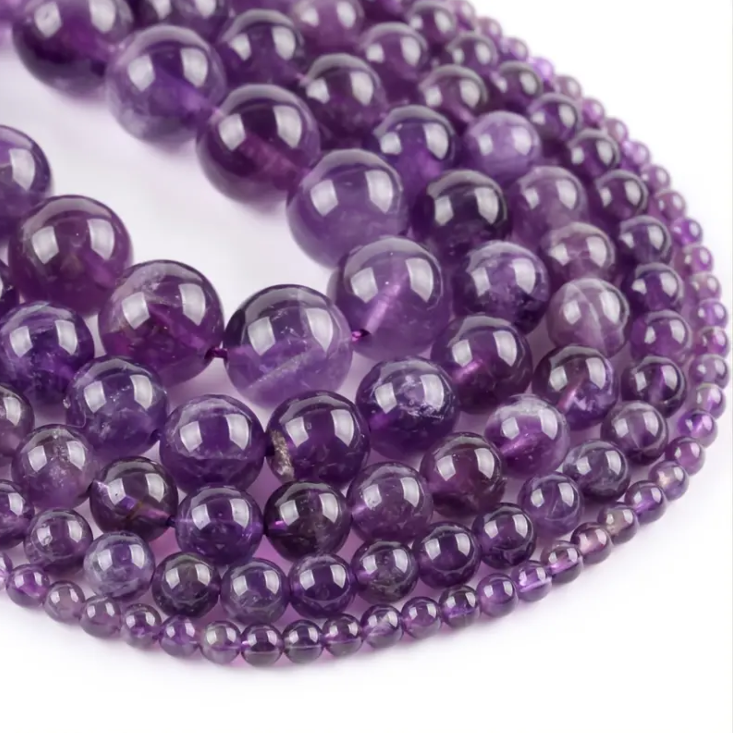 1 Amethyst Natural AAA Beads For Bracelet Necklace DIY Jewelry Making Design