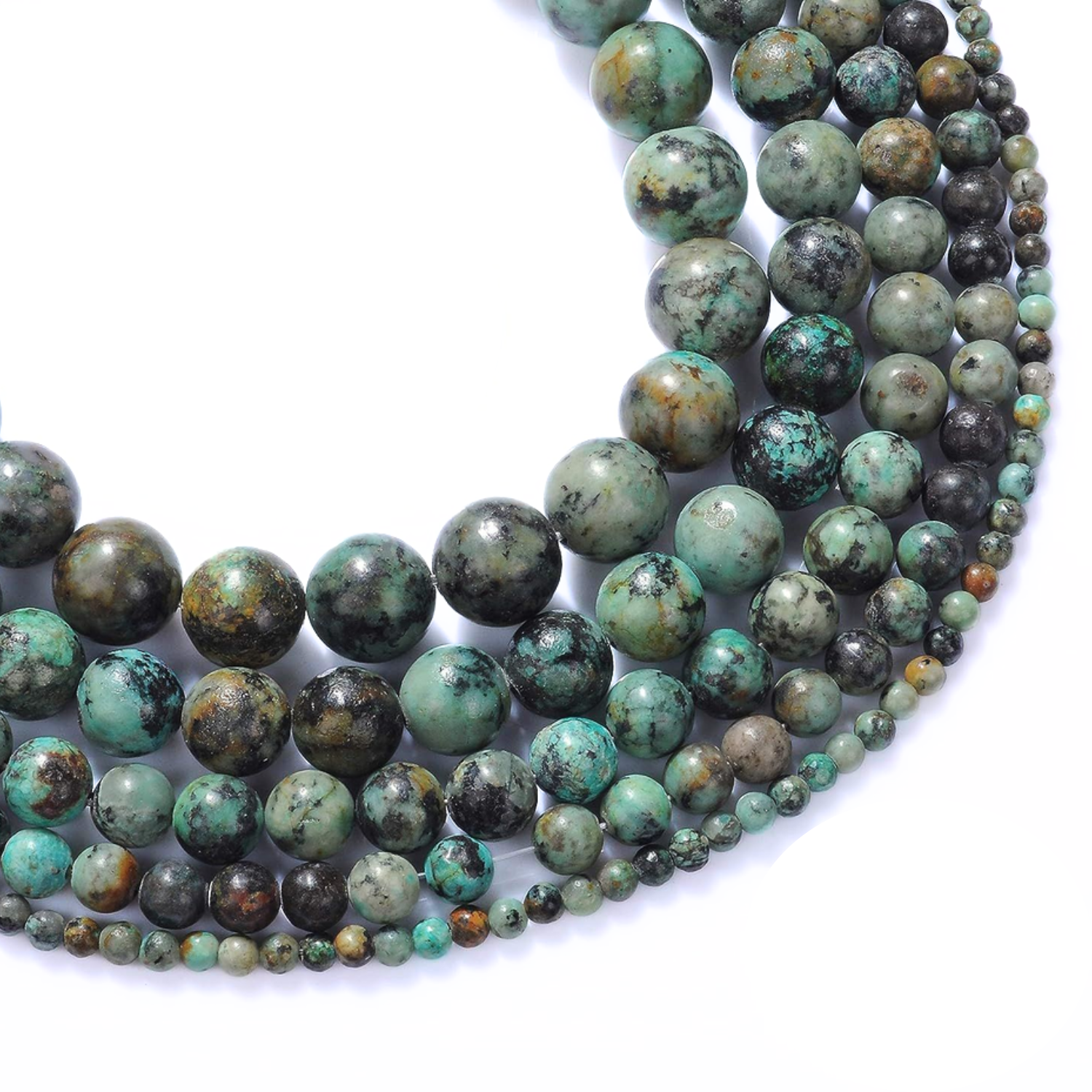 1 African Turquoise Natural AAA Beads For Bracelet Necklace DIY Jewelry Making Design