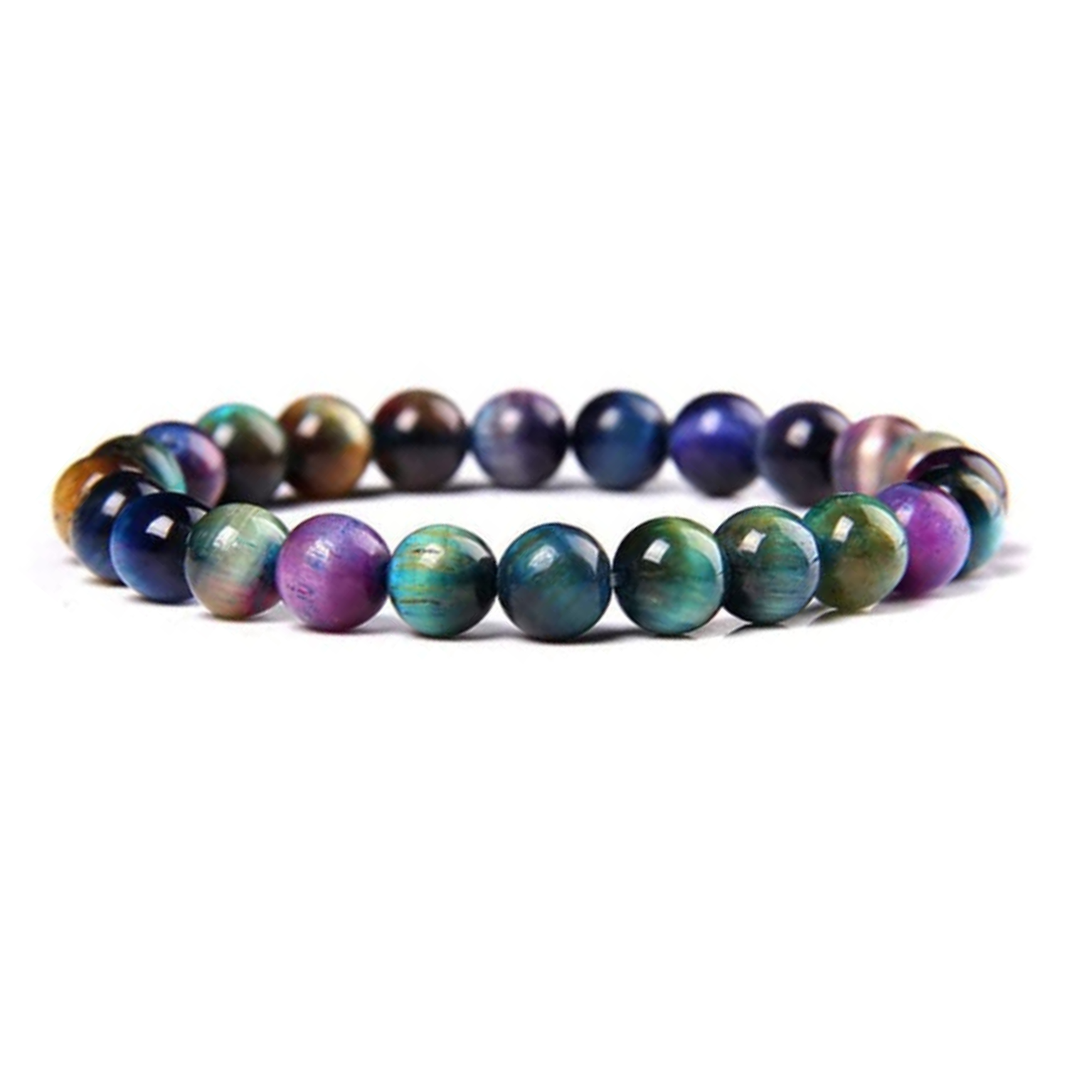 1-7-1.png Rainbow Tiger Eye Stone Natural AAA Bracelet