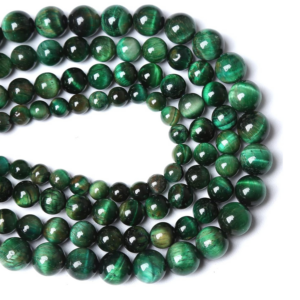 Green Tiger Eye Natural AAA Beads For Bracelet Necklace DIY Jewelry Making Design