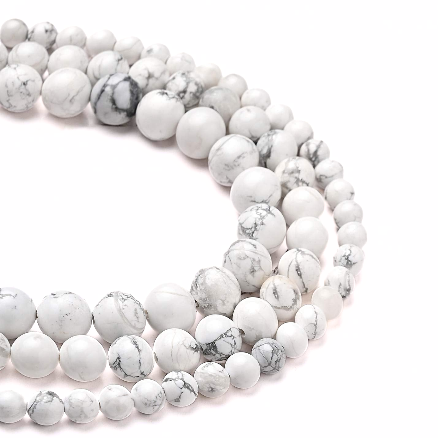 1 Howlite Natural AAA Beads For Bracelet Necklace DIY Jewelry Making Design