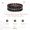 Gemstones Beaded Bracelets Healing Crystal Stone Stretch Elastic Bracelet Tiger Eye