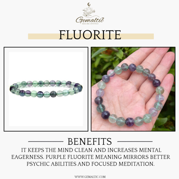 Fluorite Natural AAA Bracelet