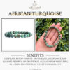 African Turquoise Natural AAA Bracelet
