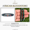 Bloodstone Natural AAA Bracelet