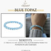 Blue Topaz Agate Natural AAA Bracelet