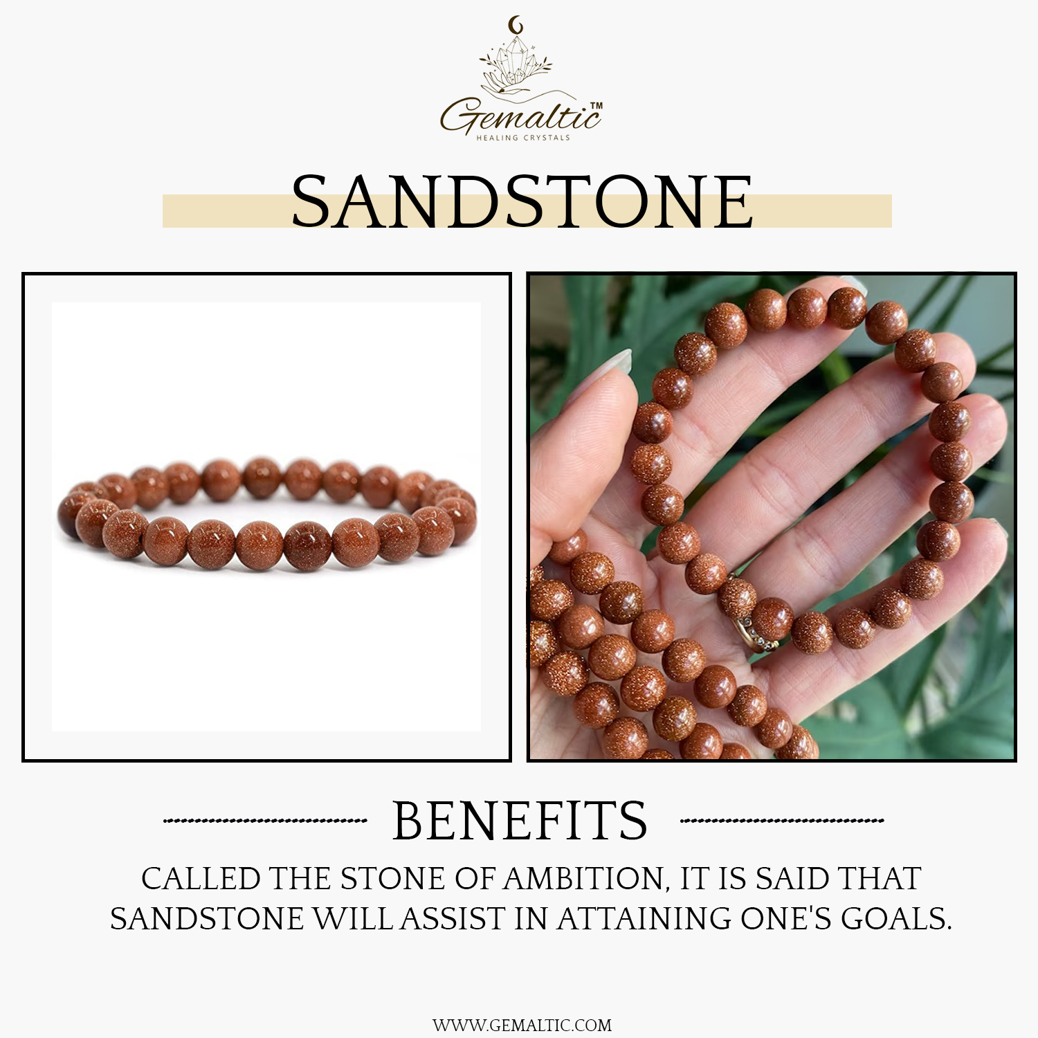 2-47-1.jpg Sandstone Stone Natural AAA Bracelet