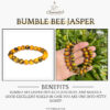 Bumble Bee Jasper Natural AAA Bracelet