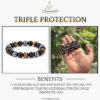 Triple Protection Stone Natural AAA Bracelet