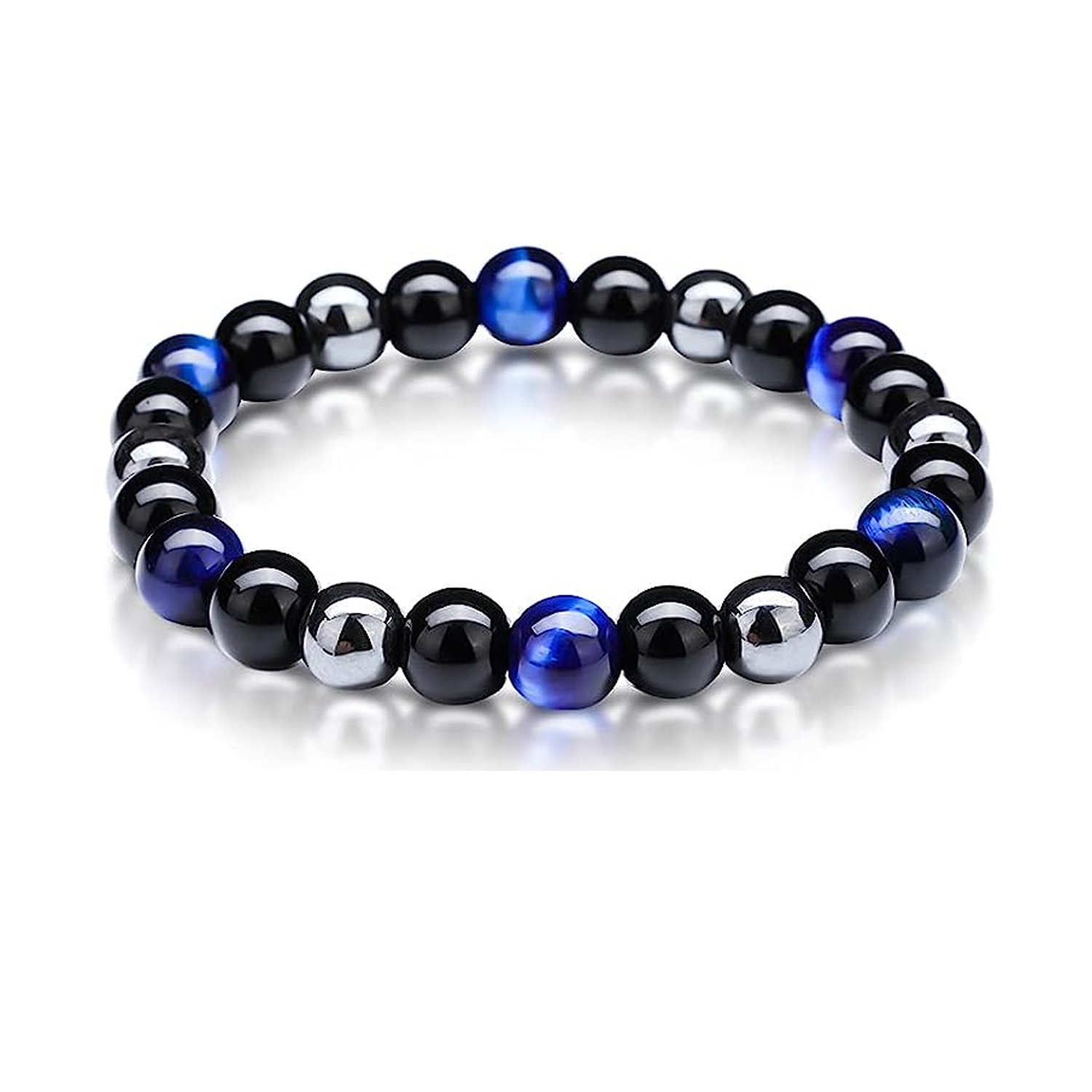 2-56-1.jpg Blue Triple Protection Stone Natural AAA Bracelet