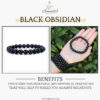 Black Obsidian Natural AAA Bracelet
