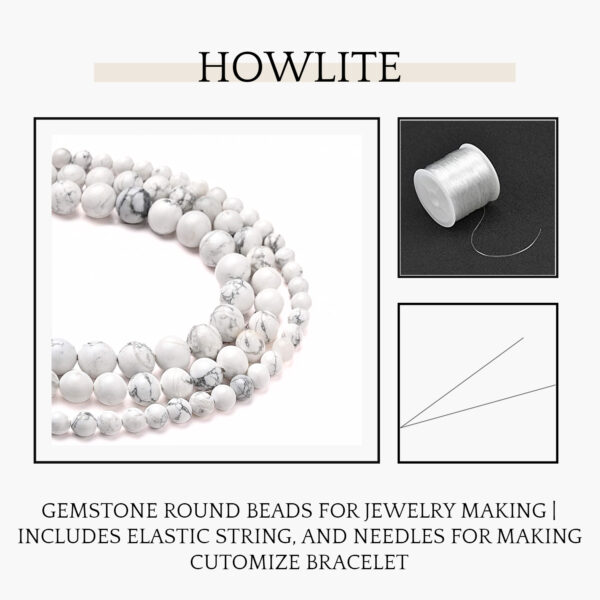 Howlite Natural AAA Beads