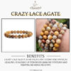Crazy Lace Agate Natural AAA Bracelet