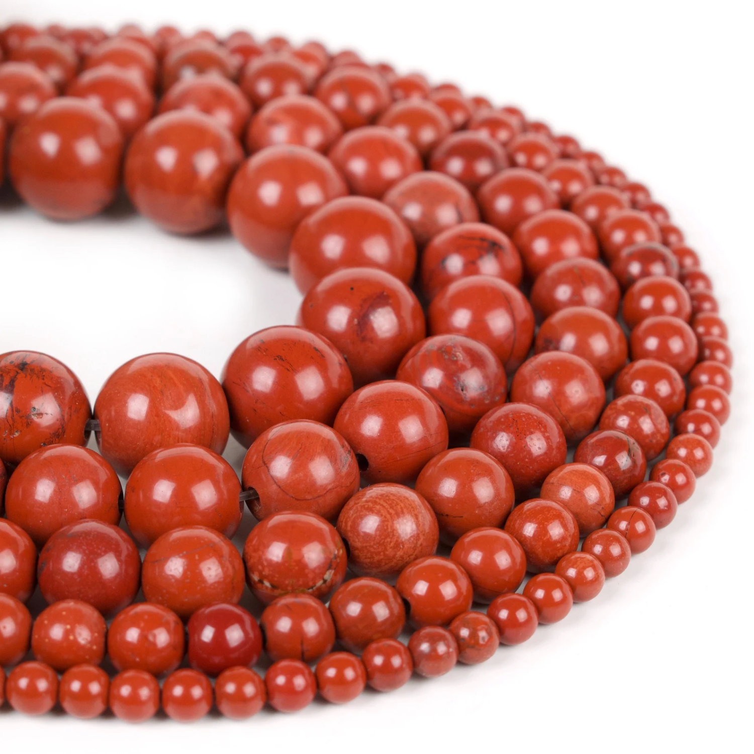 1 Red Jasper Natural AAA Beads For Bracelet Necklace DIY Jewelry Making Design