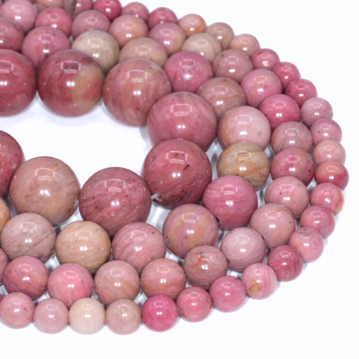 1 Rhodochrosite Natural AAA Beads For Bracelet Necklace DIY Jewelry Making Design