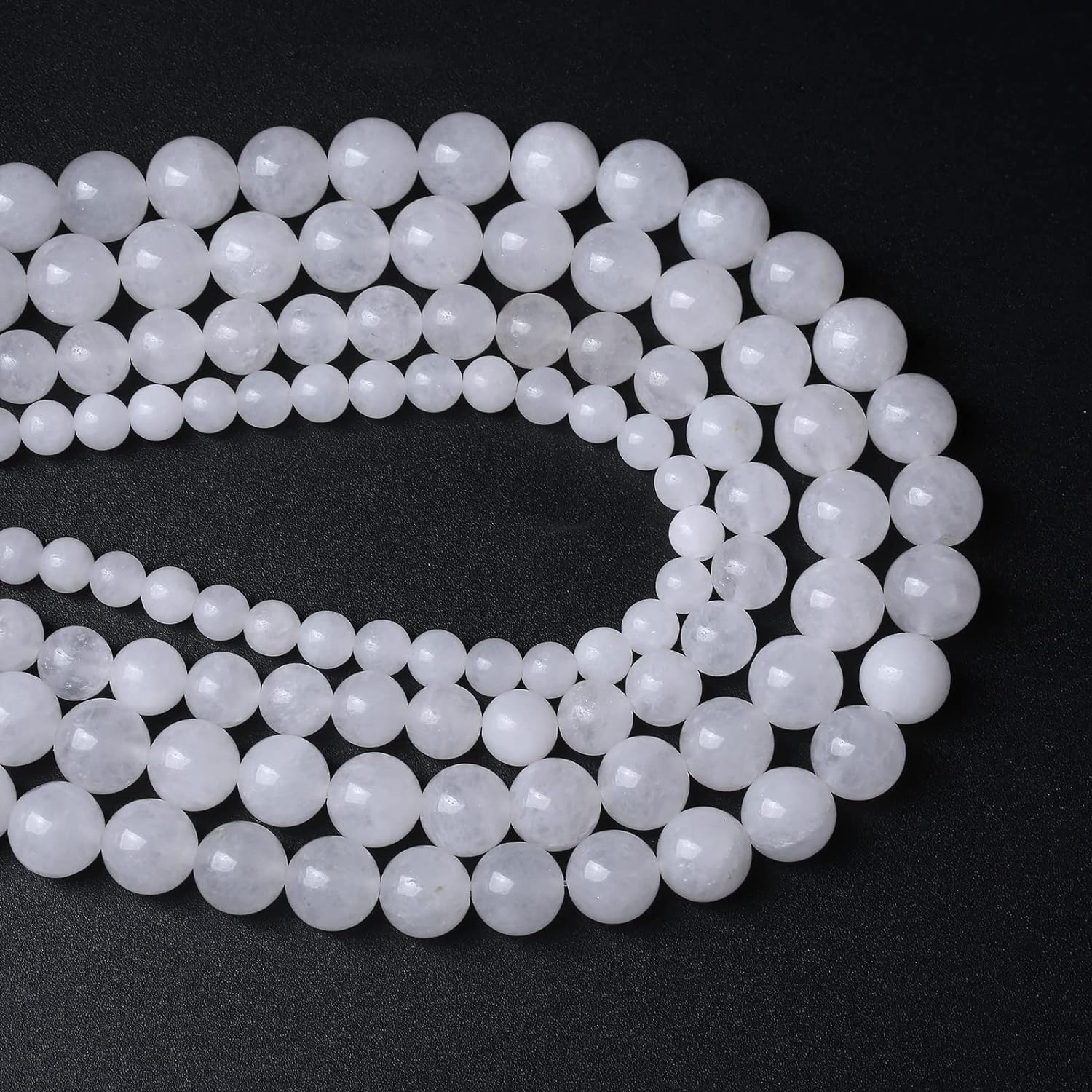 1 White Agate Natural AAA Beads For Bracelet