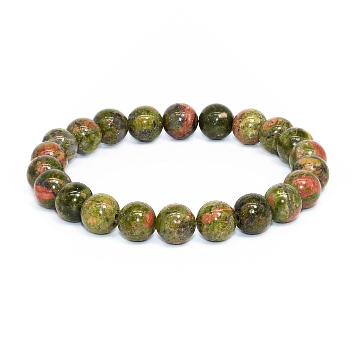 xr:d:DAFUi6p6_3E:20,j:44393412990,t:22123007 Unakite Stone Natural AAA Bracelet