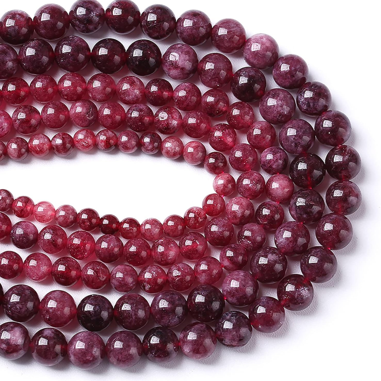 1 Garnet Natural AAA Beads For Bracelet Necklace DIY Jewelry Making Design