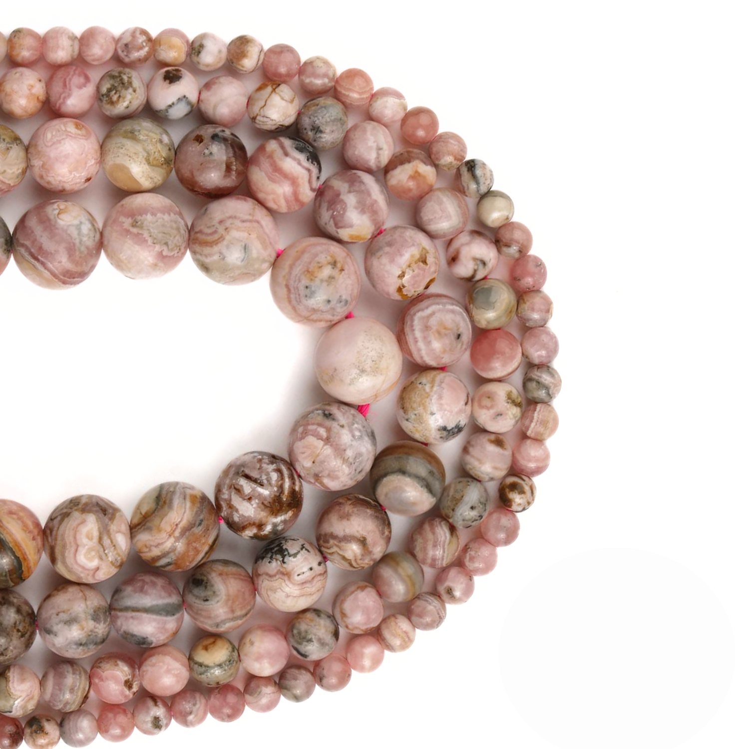 Argentina Rhodochrosite Natural AAA Beads For Bracelet Necklace DIY Jewelry Making Design