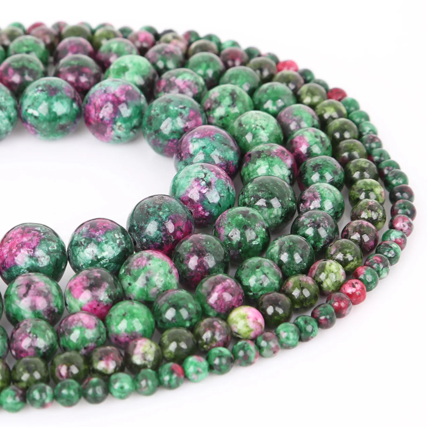 1 Ruby Zoisite Natural AAA Beads For Bracelet Necklace DIY Jewelry Making Design