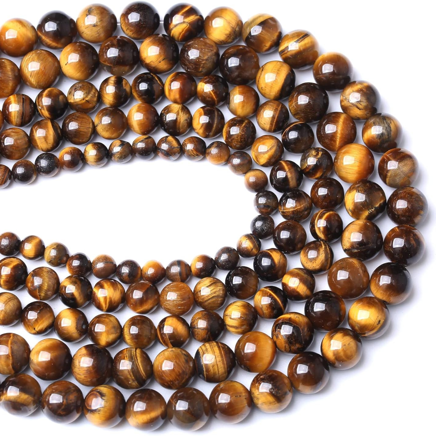 1 Tiger Eye Natural AAA Beads For Bracelet Necklace DIY Jewelry Making Design