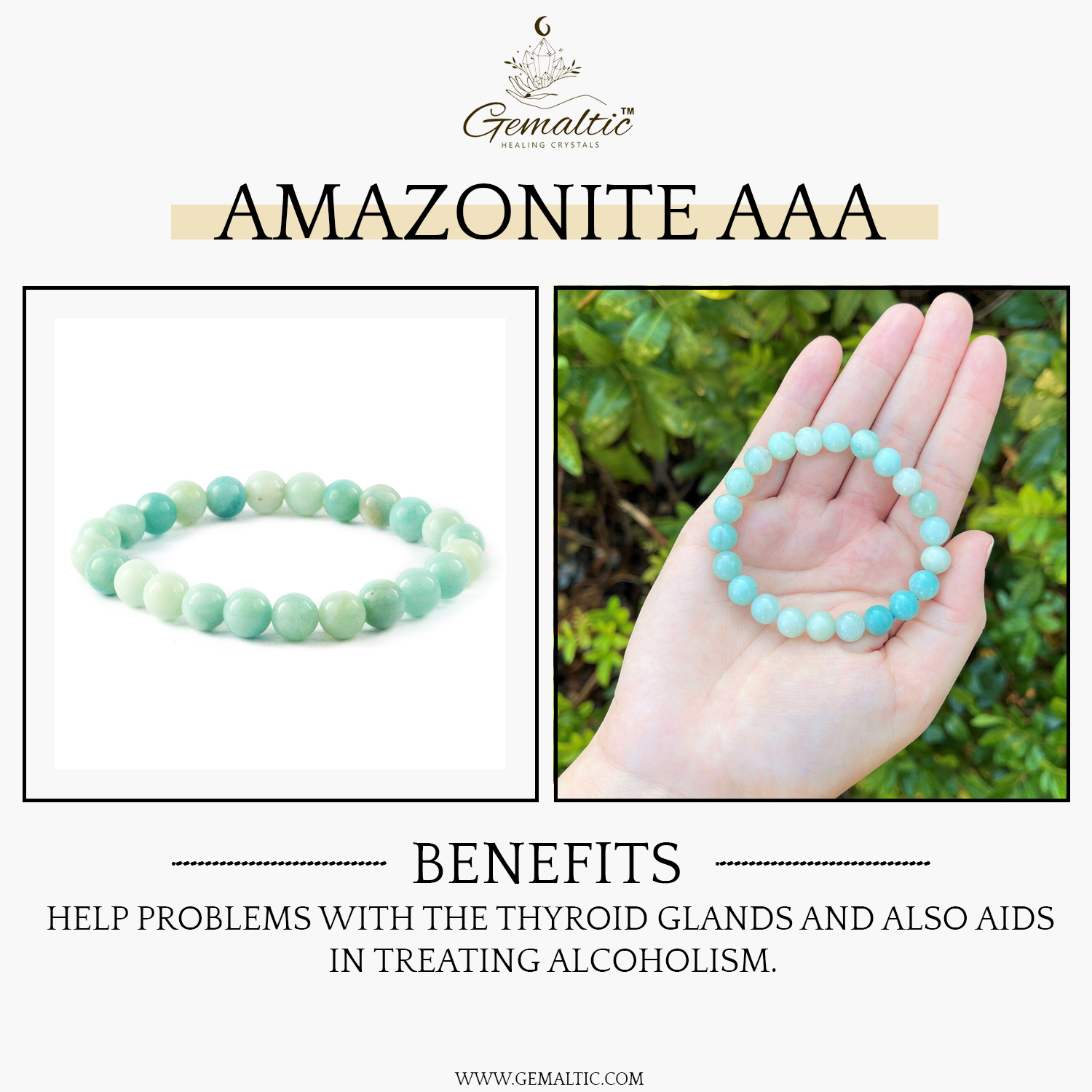 2-1-3.jpg Amazonite AAA Natural AAA Bracelet