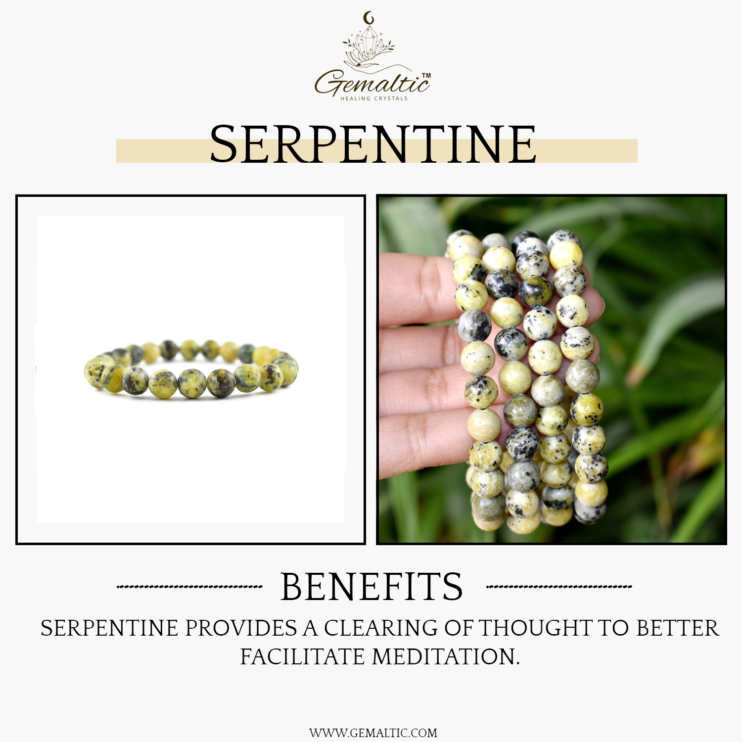 2-49-1.jpg Serpentine Stone Natural AAA Bracelet