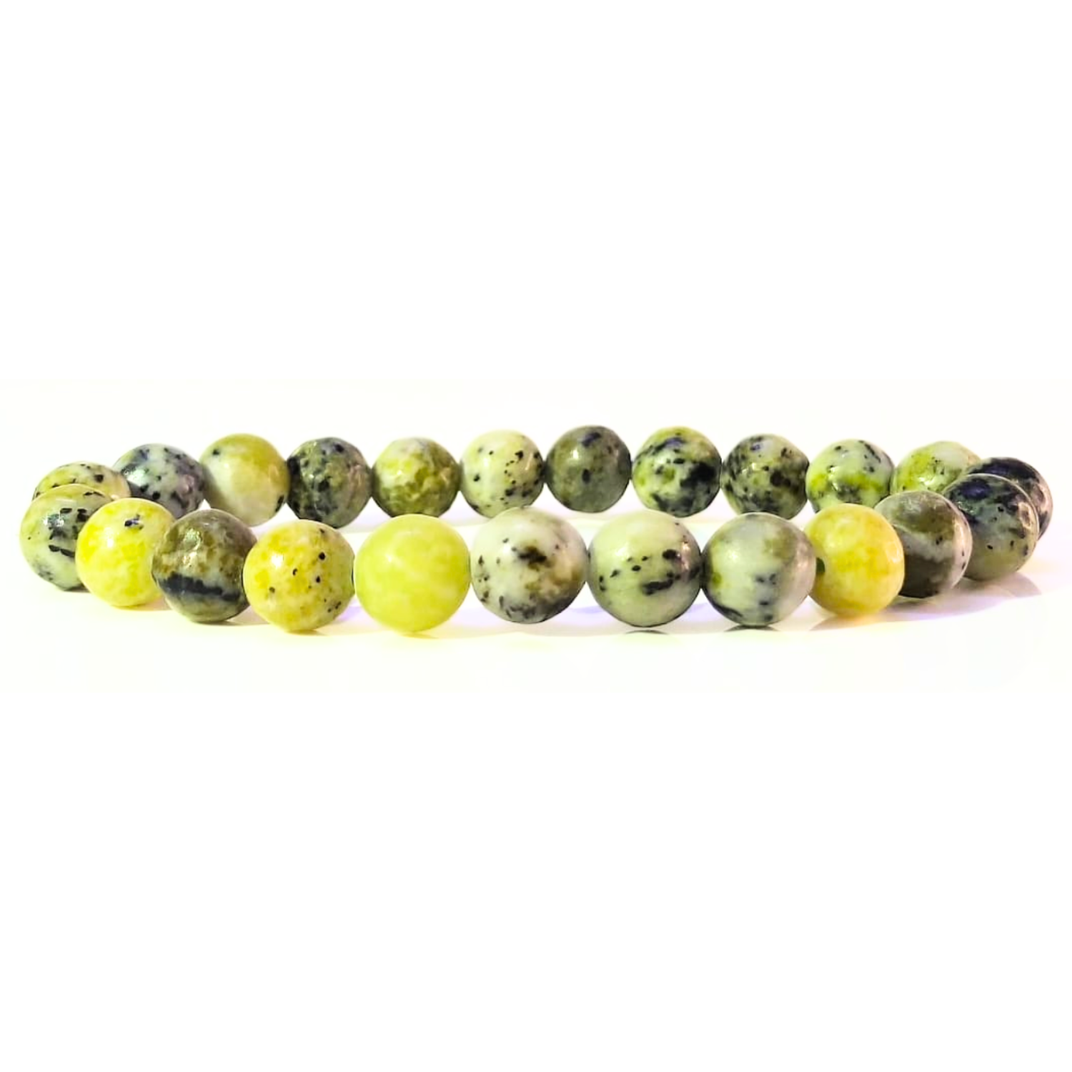8MM Serpentine Stone Natural AAA Bracelet