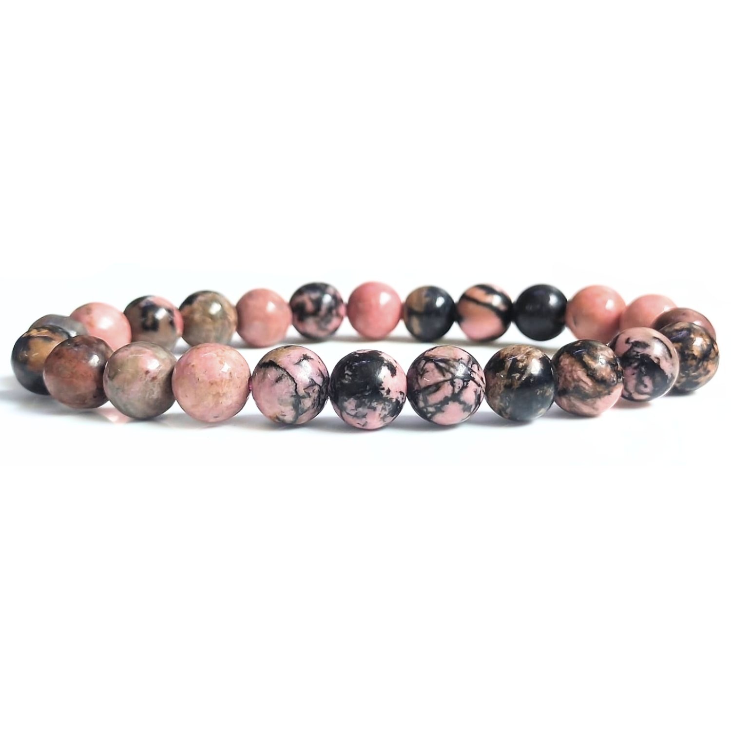 8MM Rhodonite Stone Natural AAA Bracelet