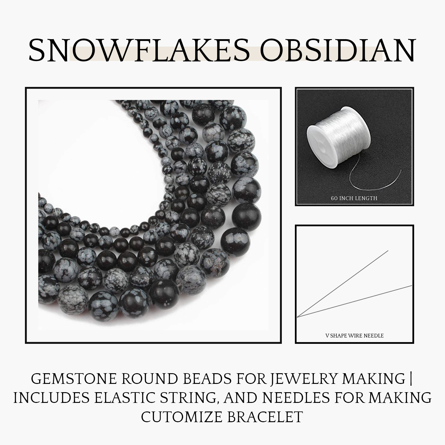 Info-Gemaltic-Recovered-4.jpg Snowflakes Obsidian Natural AAA Beads For Bracelet