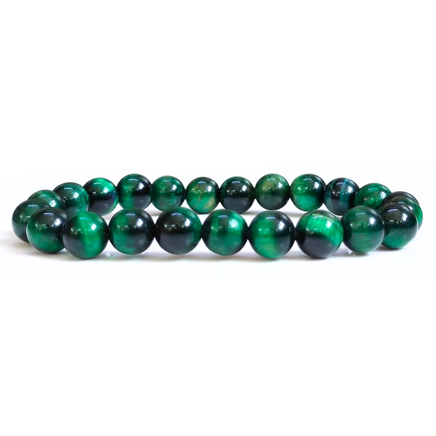 8MM Green Tiger Eye Quartz Natural AAA Bracelet