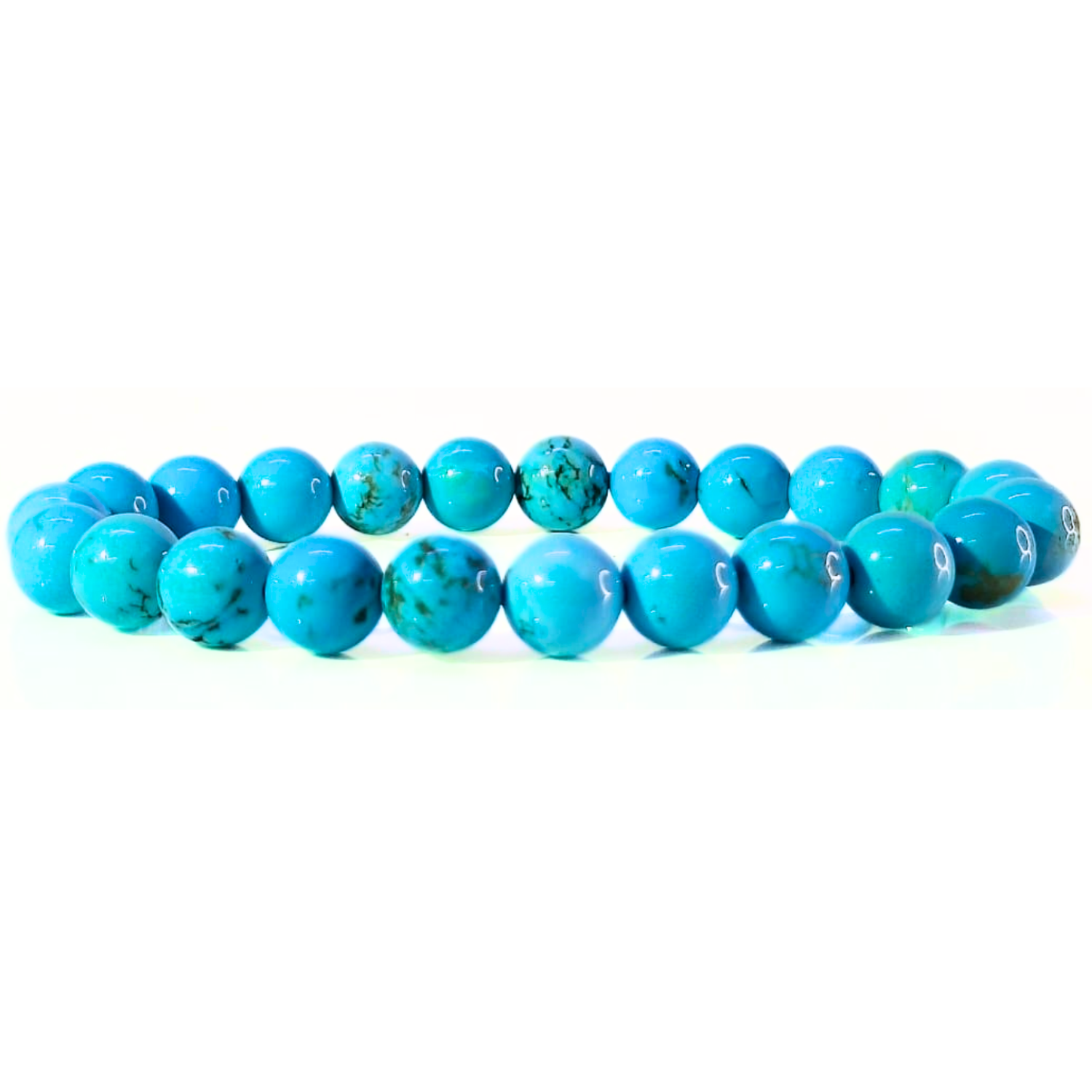8MM Turquoise Blue Stone Natural AAA Bracelet