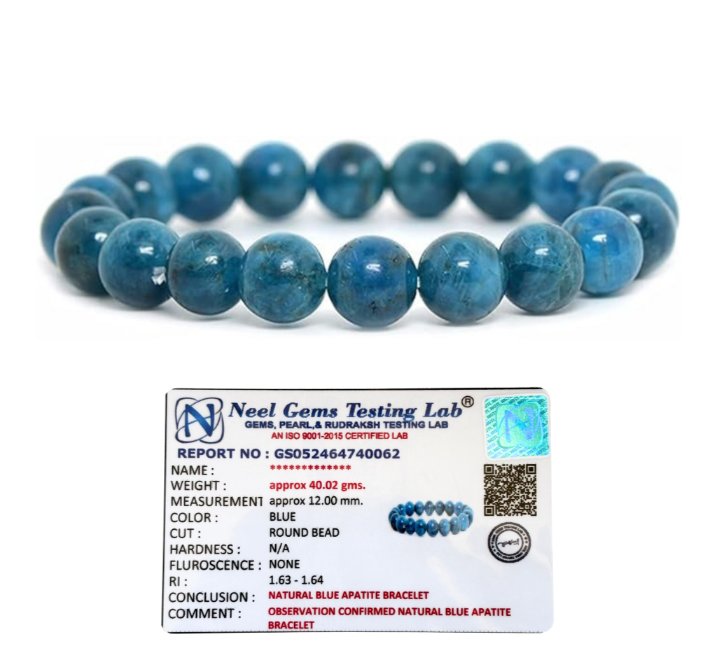 Blue Apatite Natural AAA Bracelet
