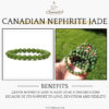 Canadian Nephrite Jade Natural AAA Bracelet