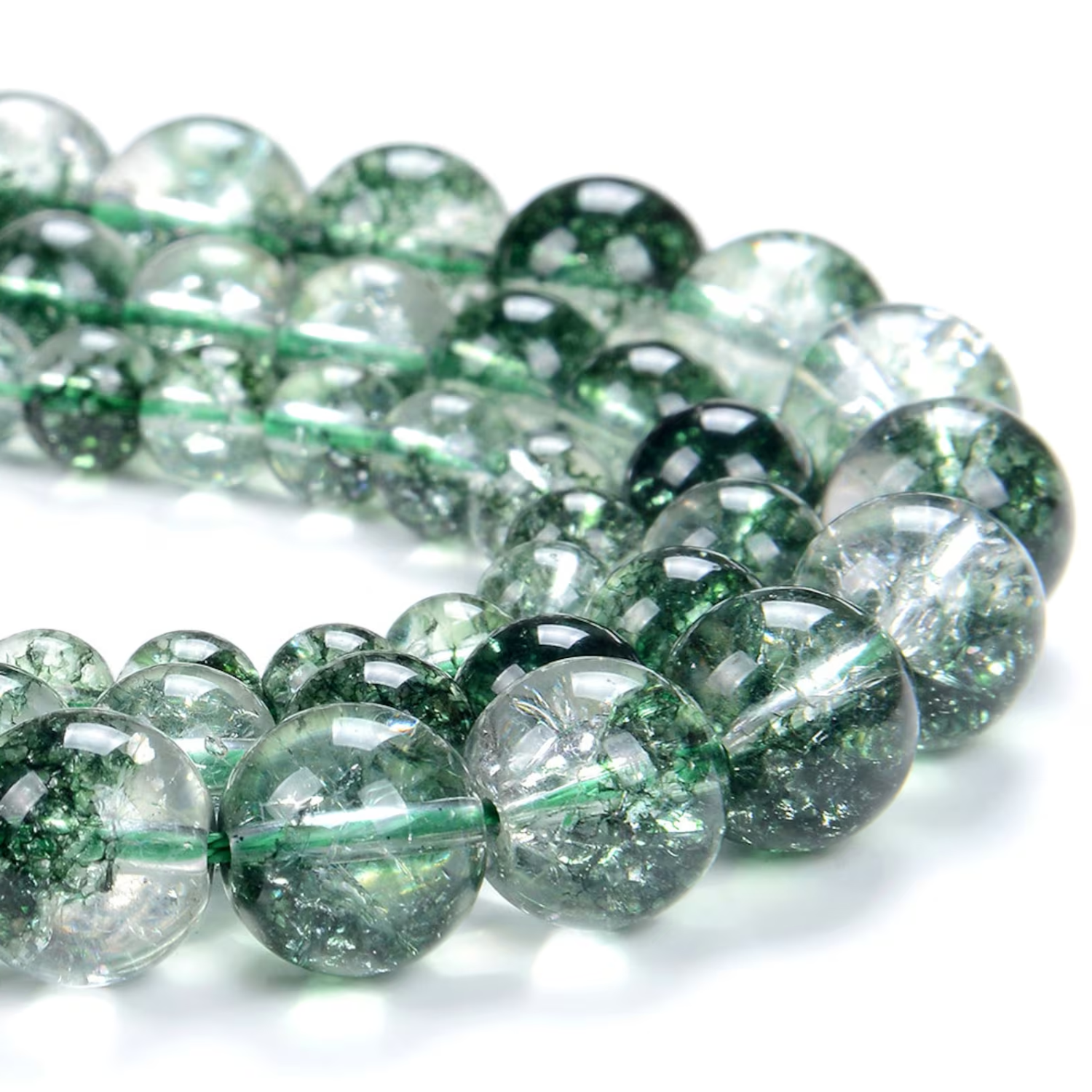 Green-Rutilated-Quartz.png Green Rutilated Quartz Natural AAA Beads For Bracelet Necklace DIY Jewelry Making Design