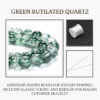 Green Rutilated Quartz Natural AAA Beads For Bracelet