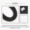 Natural Lava AAA Beads