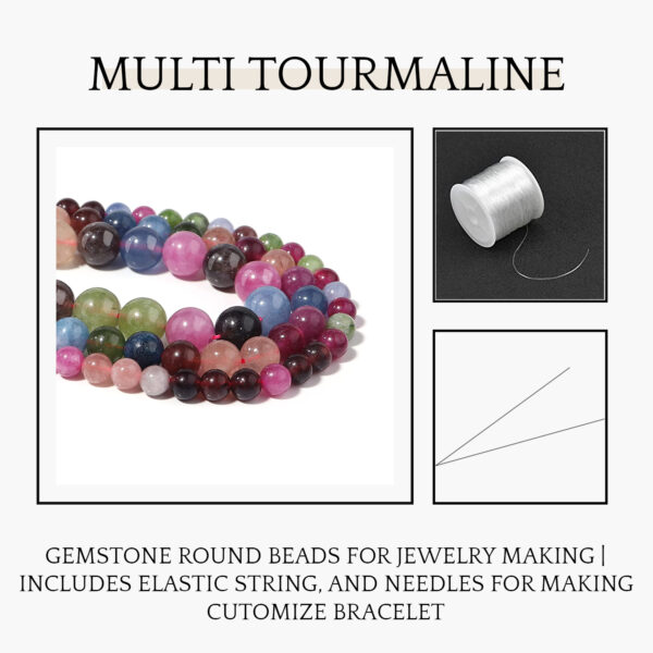 Multi Tourmaline Natural AAA Beads