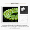 Peridot Natural AAA Beads For Bracelet