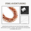 Pink Aventurine Natural AAA Beads