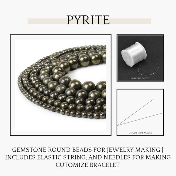 Pyrite Natural AAA Beads