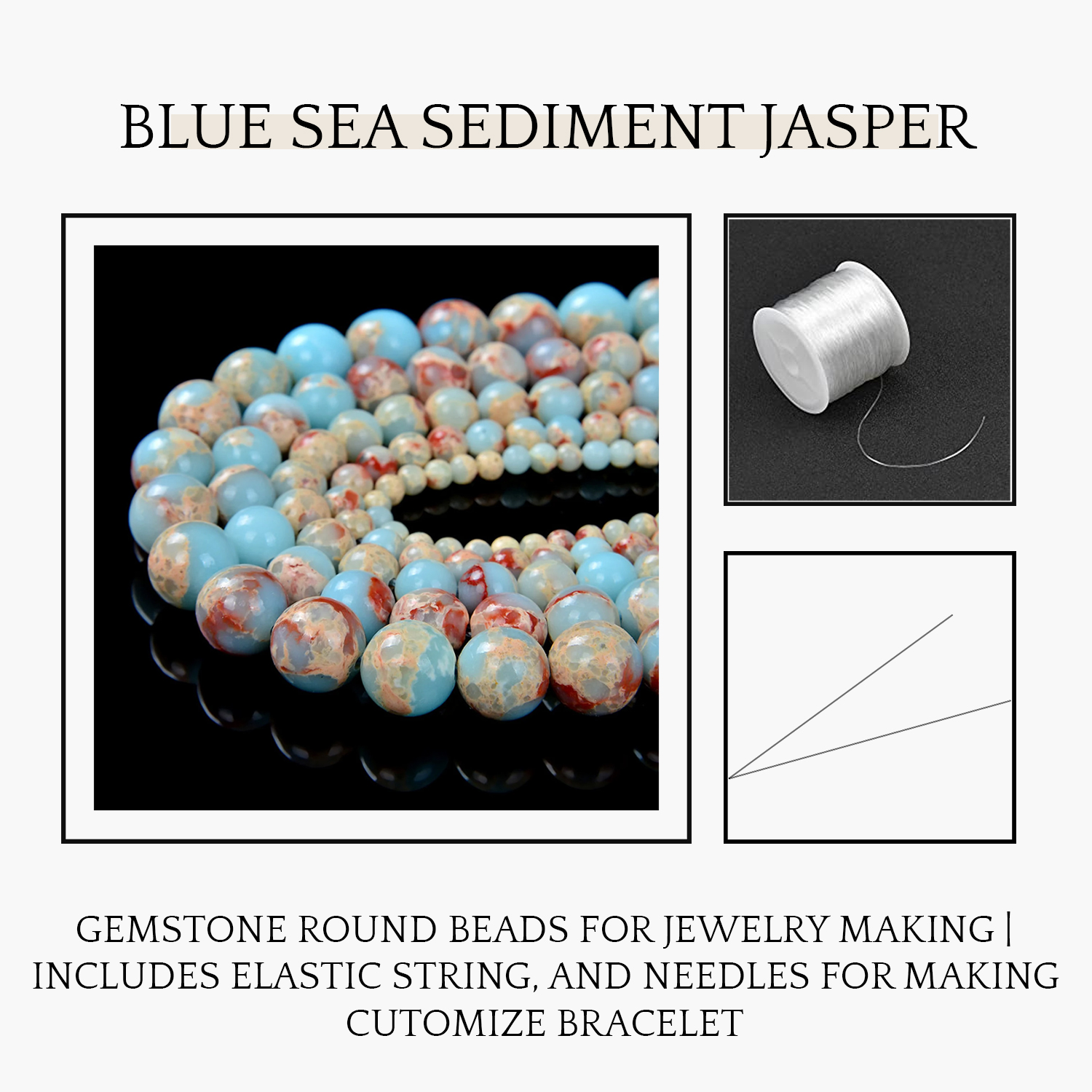 Info-Gemaltic-62.jpg Royal Blue Sea Sediment Jasper Natural AAA Beads