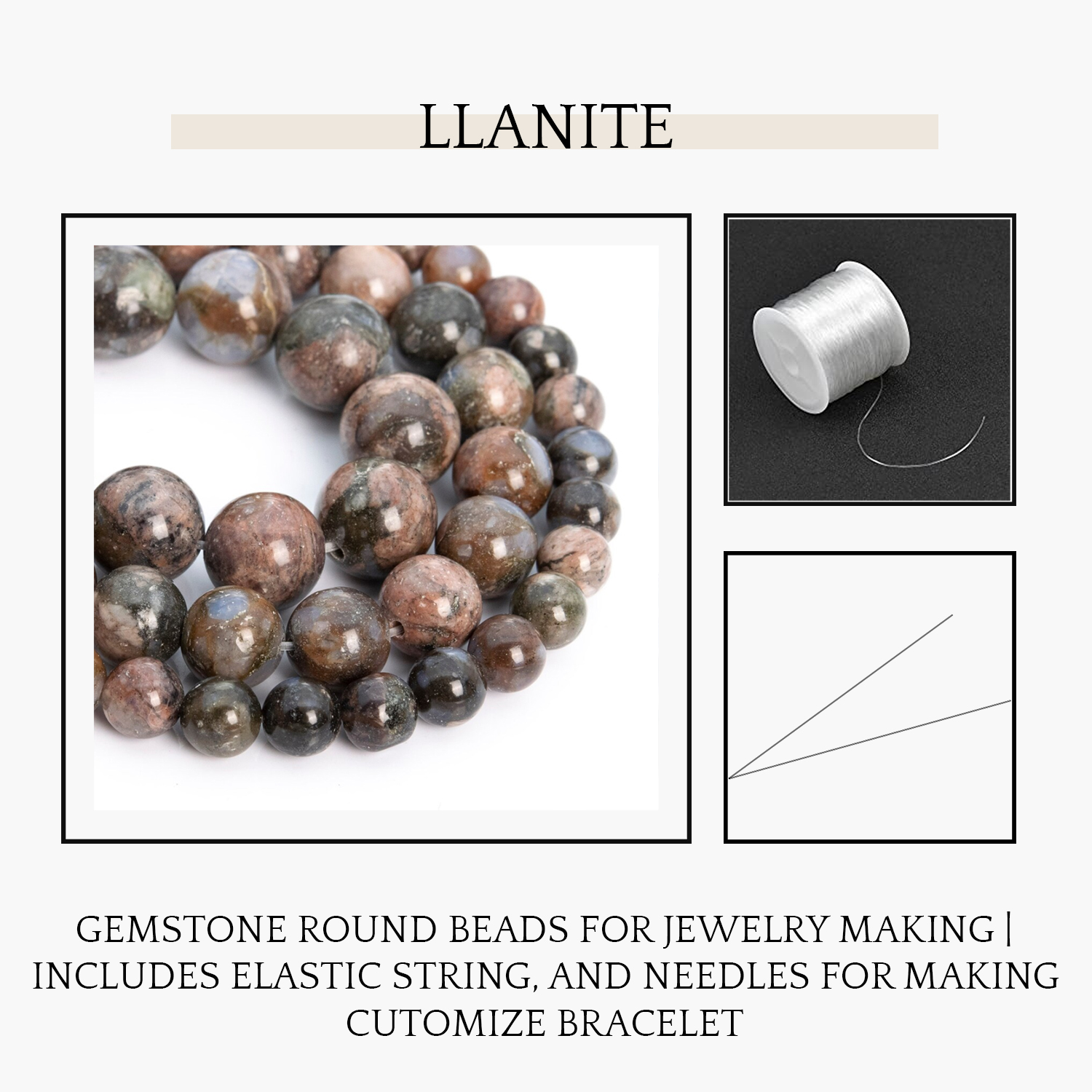 Info-Gemaltic-70.jpg Llanite Natural AAA Beads