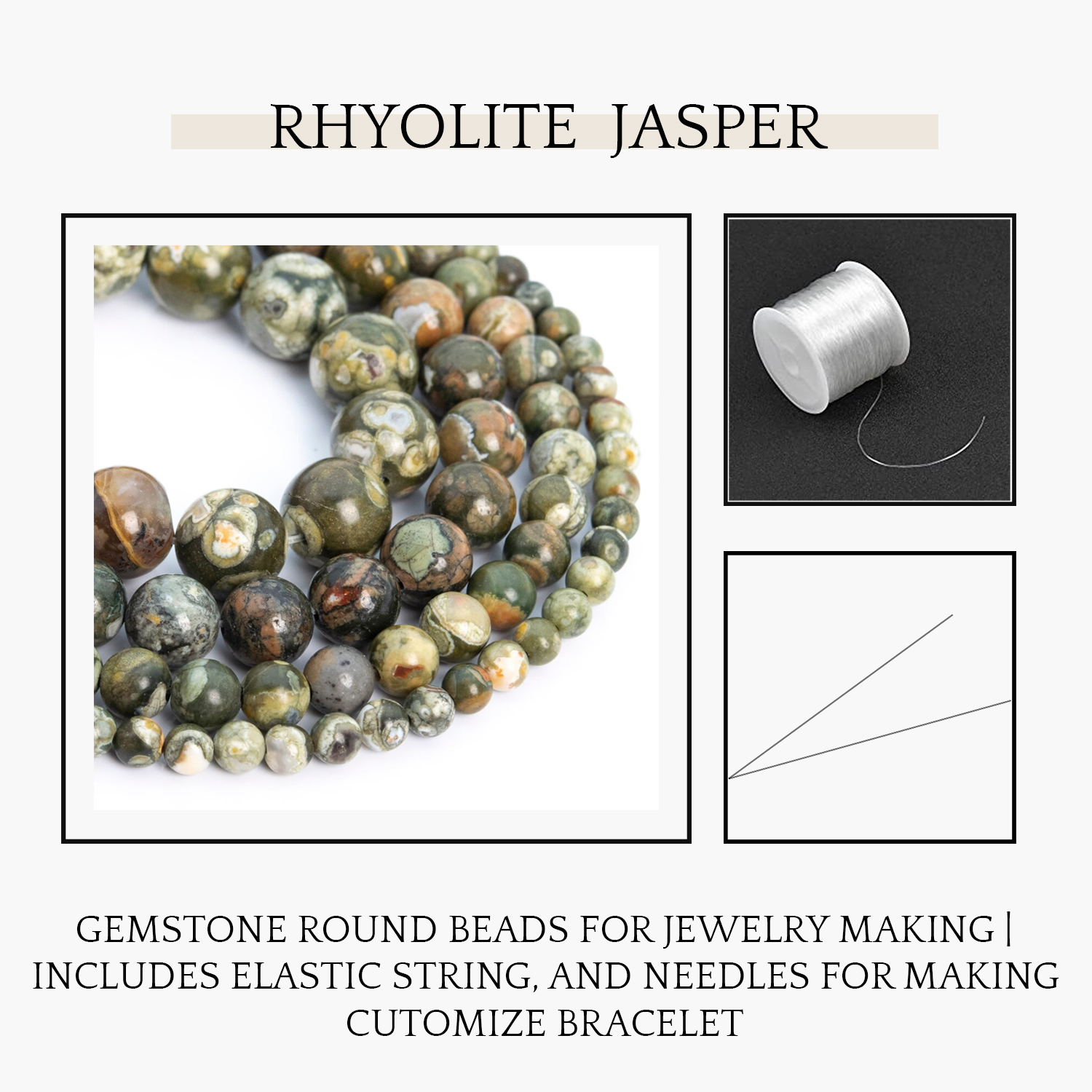 Info-Gemaltic-76.jpg Rhyolite Jasper Natural AAA Beads