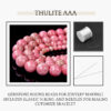 Thulite Natural AAA Beads