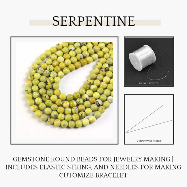 Serpentine Natural AAA Beads For Bracelet